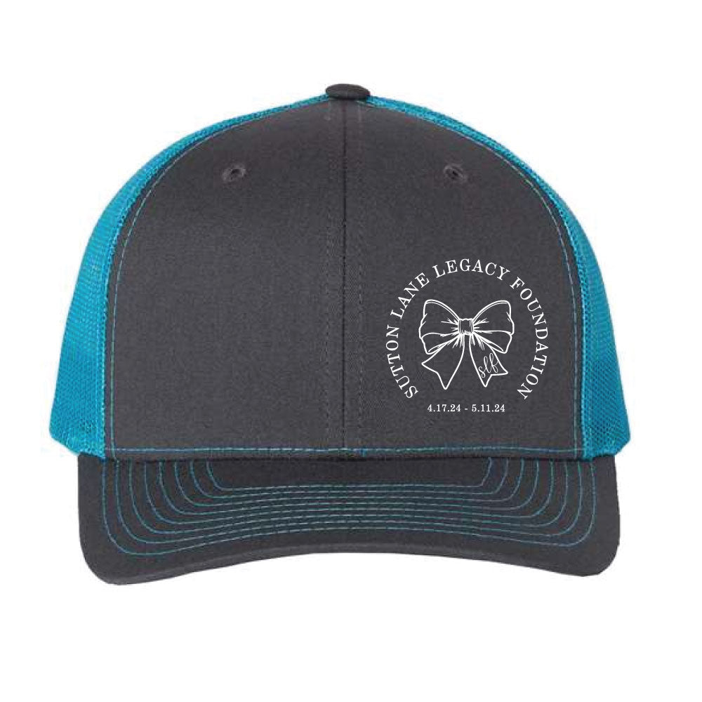 SLLF Charcoal/Blue + Screen-print Logo Hat